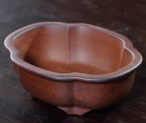 宜興紫砂鉢 海棠精品鉢 盆栽鉢 植木鉢 小品盆栽鉢 大品盆栽鉢