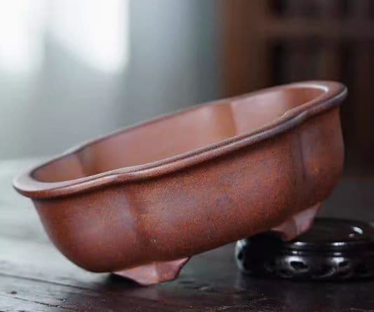 宜興紫砂鉢 海棠精品鉢 盆栽鉢 植木鉢 小品盆栽鉢 大品盆栽鉢