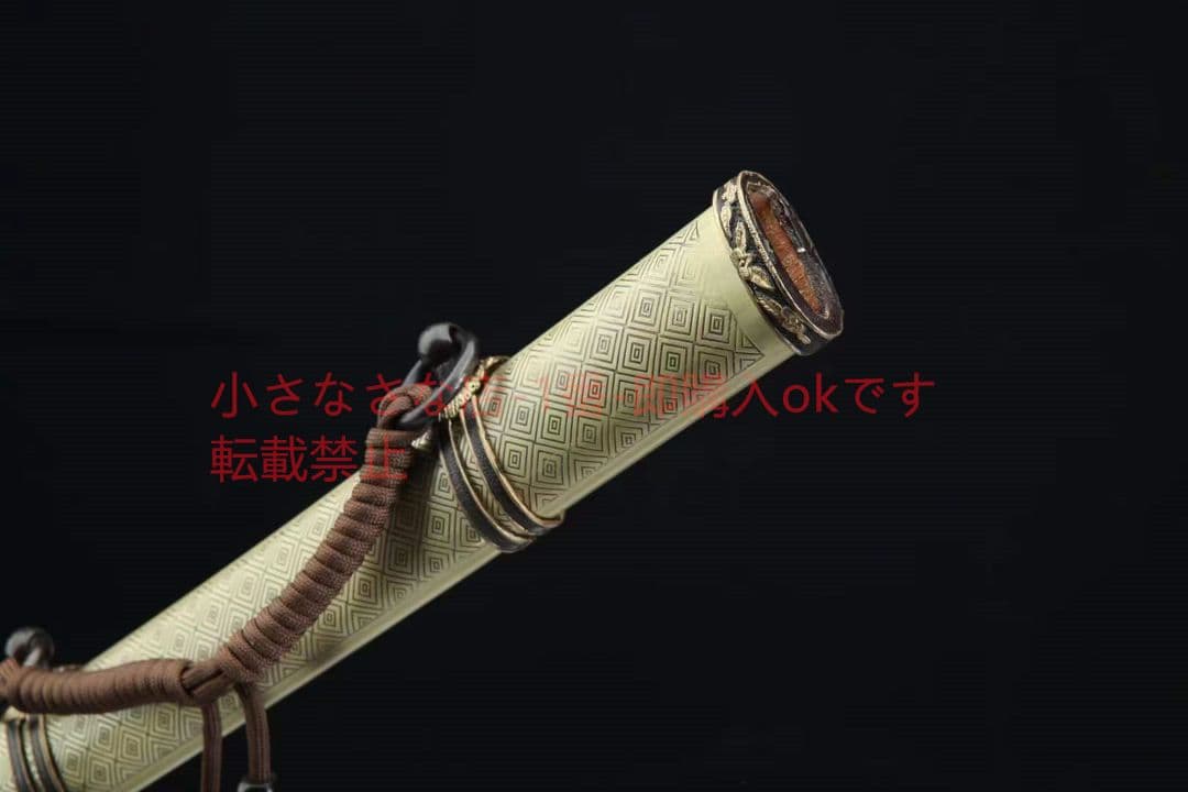 純銅鎏金銀九八指揮刀（黄銅鞘）武具　刀装具　日本刀　模造刀 居合刀