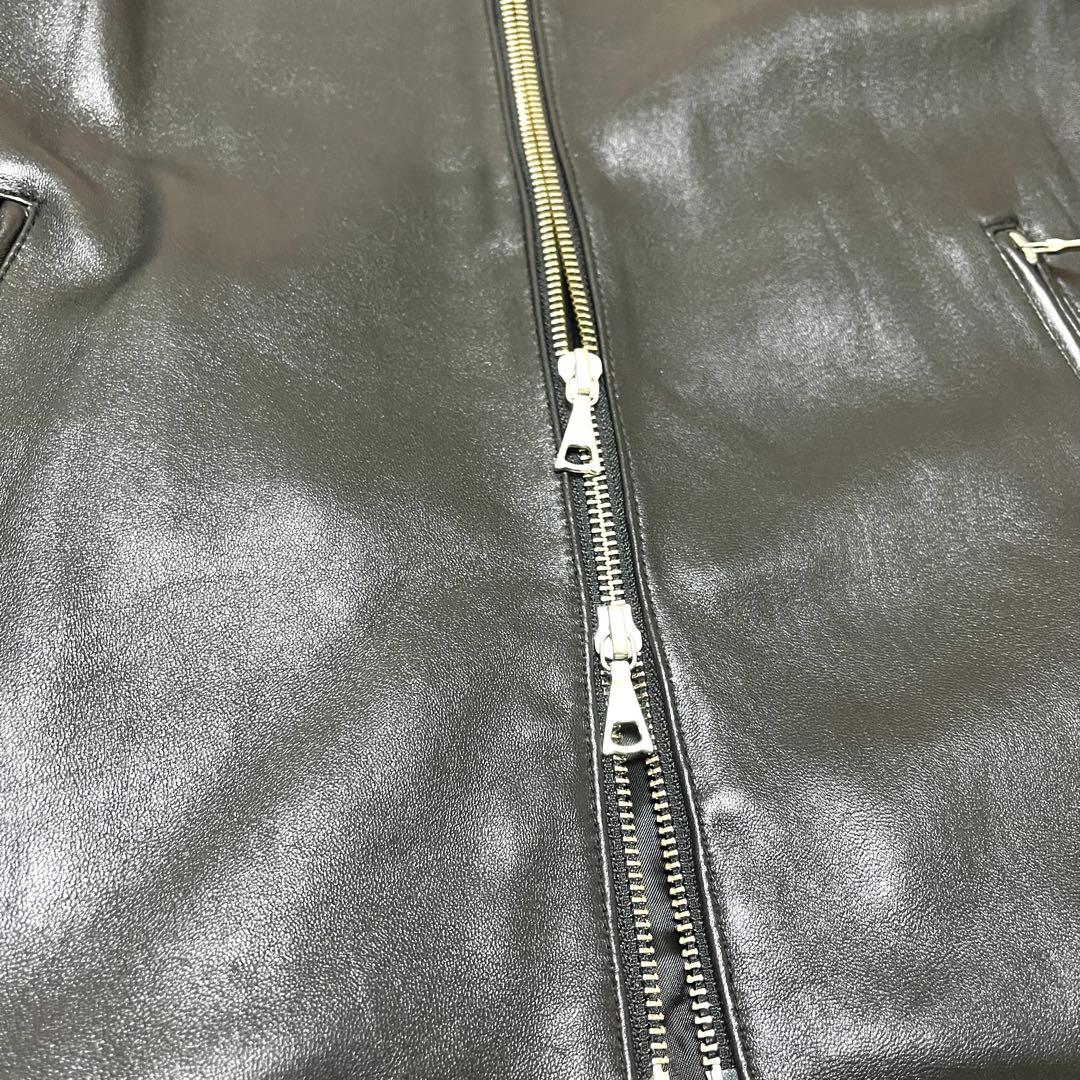 【BEAMS HEART】ビームスハート羊革 シングルライダースジャケット M