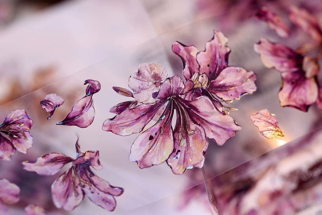 ⭐️SALE⭐️小白家文創《紫荆花》海外マスキングテープ　マステ 【2511】