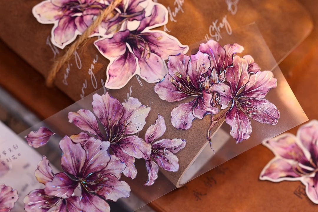 ⭐️SALE⭐️小白家文創《紫荆花》海外マスキングテープ　マステ 【2511】