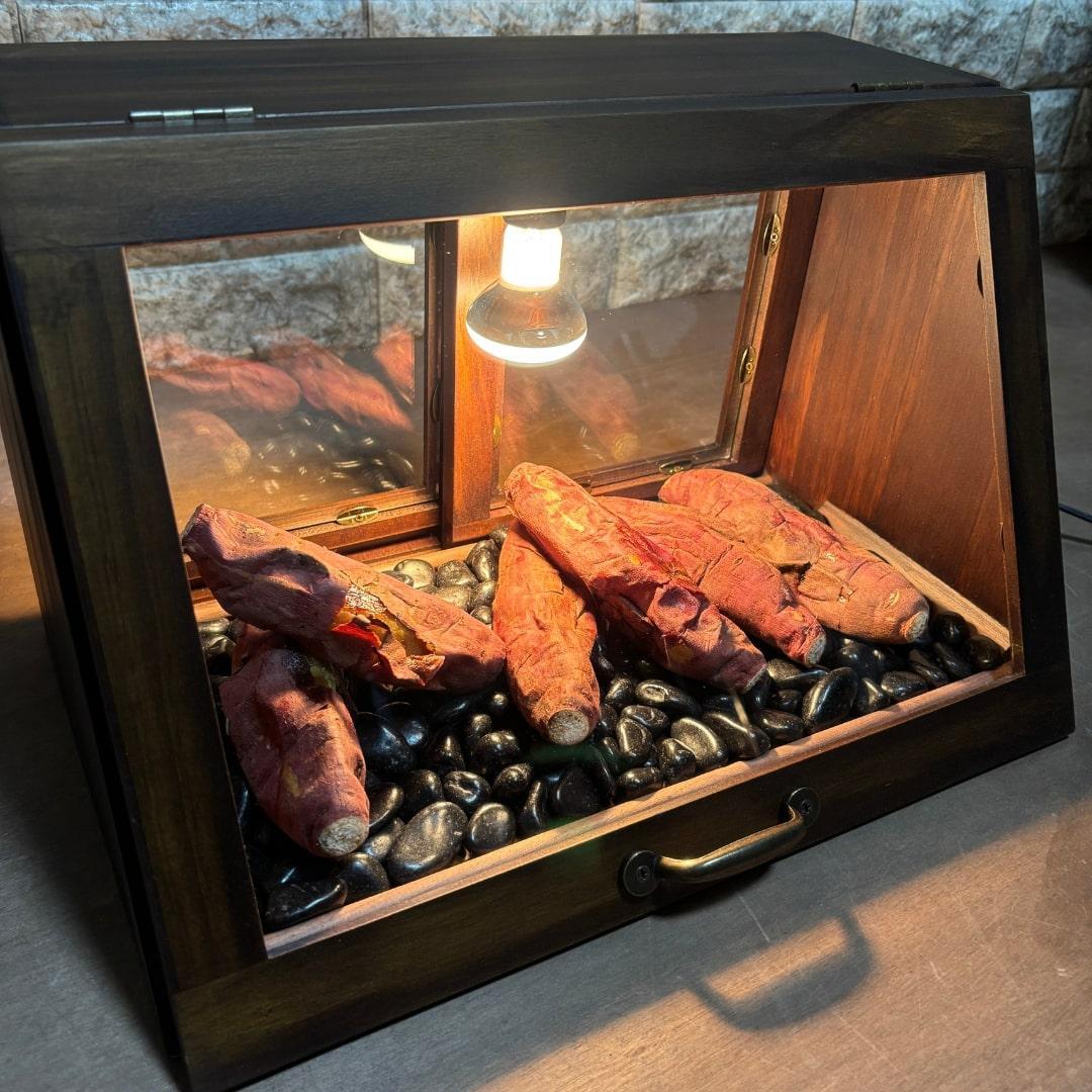 ホットショーケース ディスプレイケース 保温ショーケース 焼き芋ショーケース