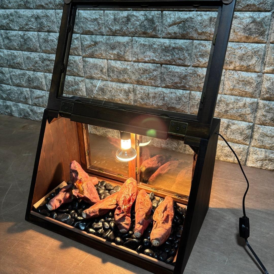 ホットショーケース ディスプレイケース 保温ショーケース 焼き芋ショーケース