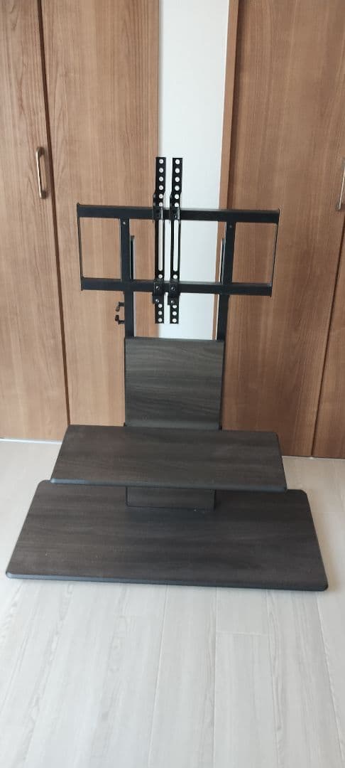 【美品】ハヤミ工産～77V型対応 自立テレビスタンドKF-970