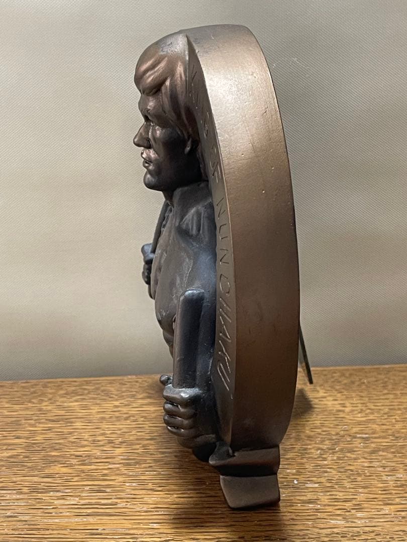 80s ブルース・リー像 Bruce Lee ブロンズ　立体彫刻　記念盾