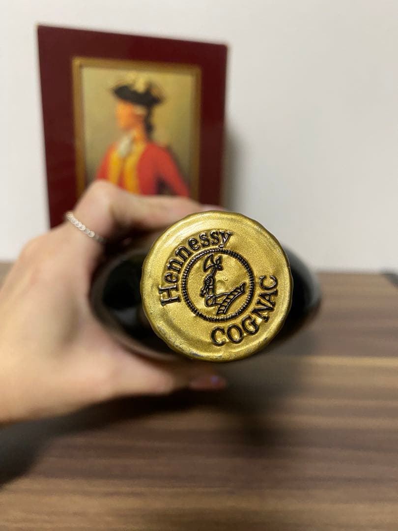 Hennessy XO コニャック グリーンボトル　金キャップ