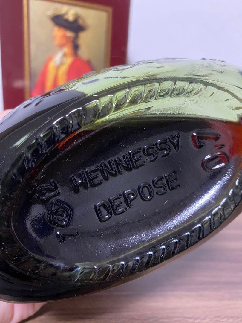 Hennessy XO コニャック グリーンボトル　金キャップ