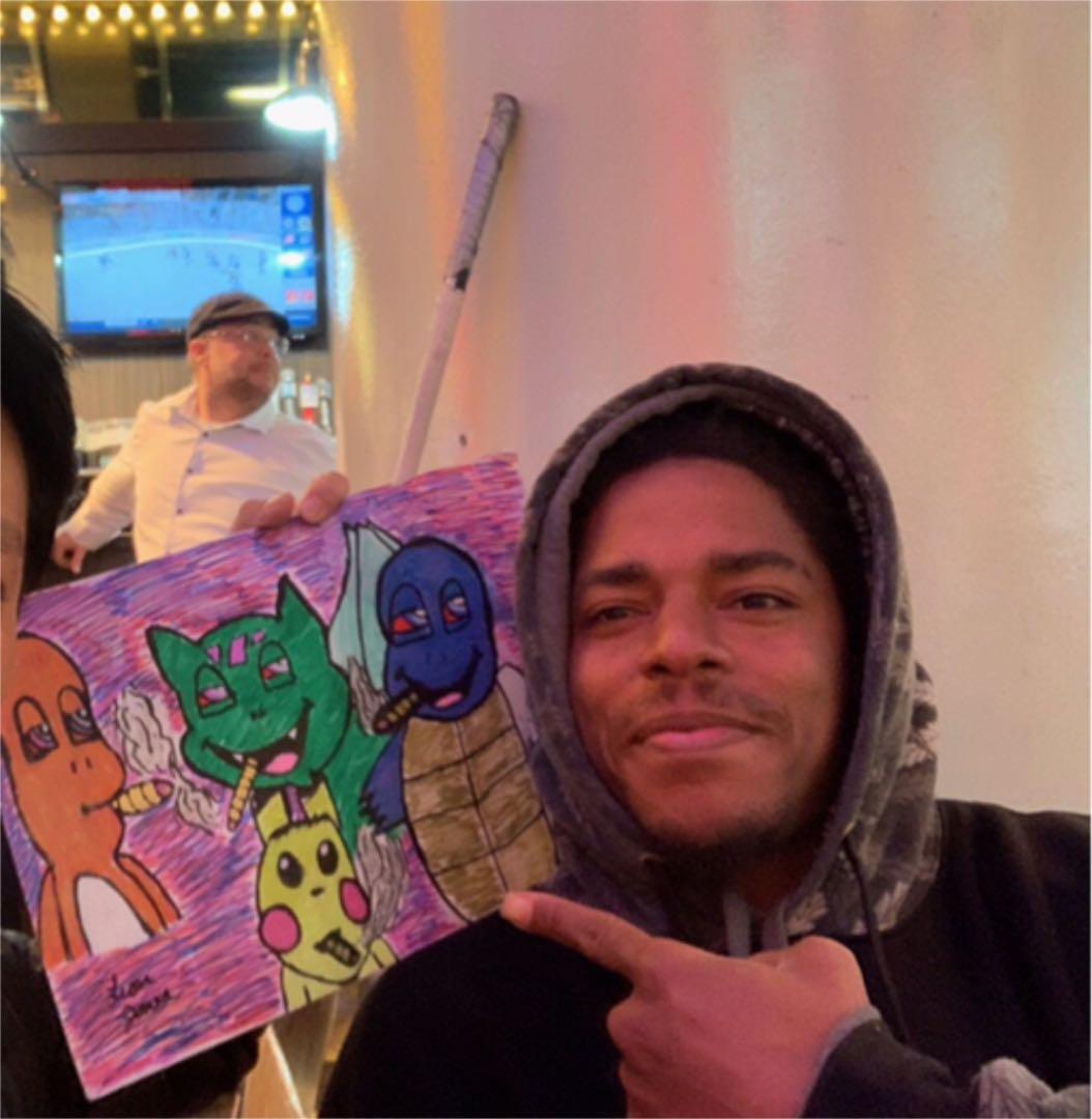 ストリートアート  ポケ●ンパロディ Lion Gones