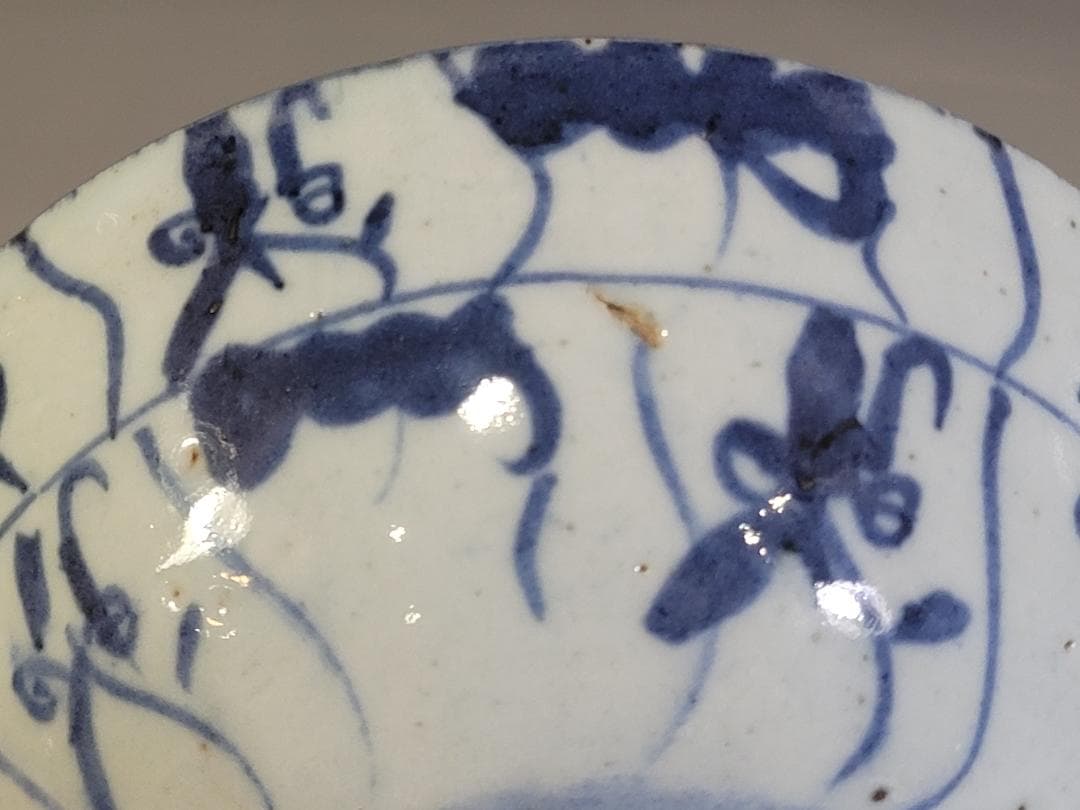 茶道具 中国 青花 碗 古染付 菓子鉢 DT601中国 陽刻 蓮紋 青磁 燭台