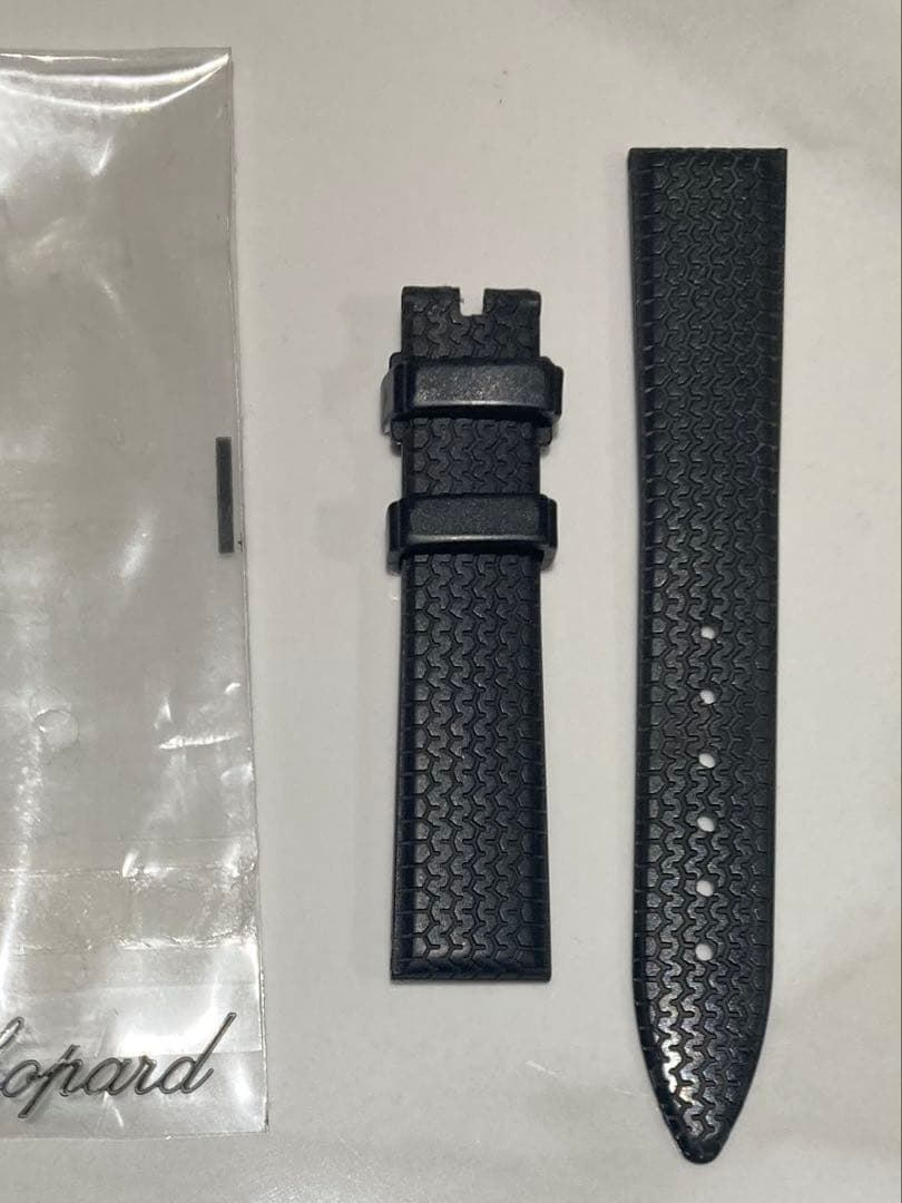 未使用　ショパール　メンズ腕時計ベルト　ラバー　ブラック