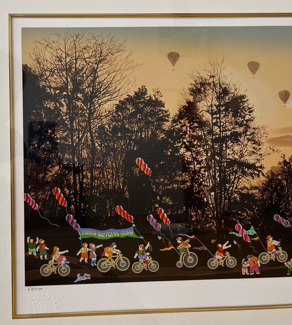 ヒロヤマガタ　シルクスクリーン《パリスバイスクル》