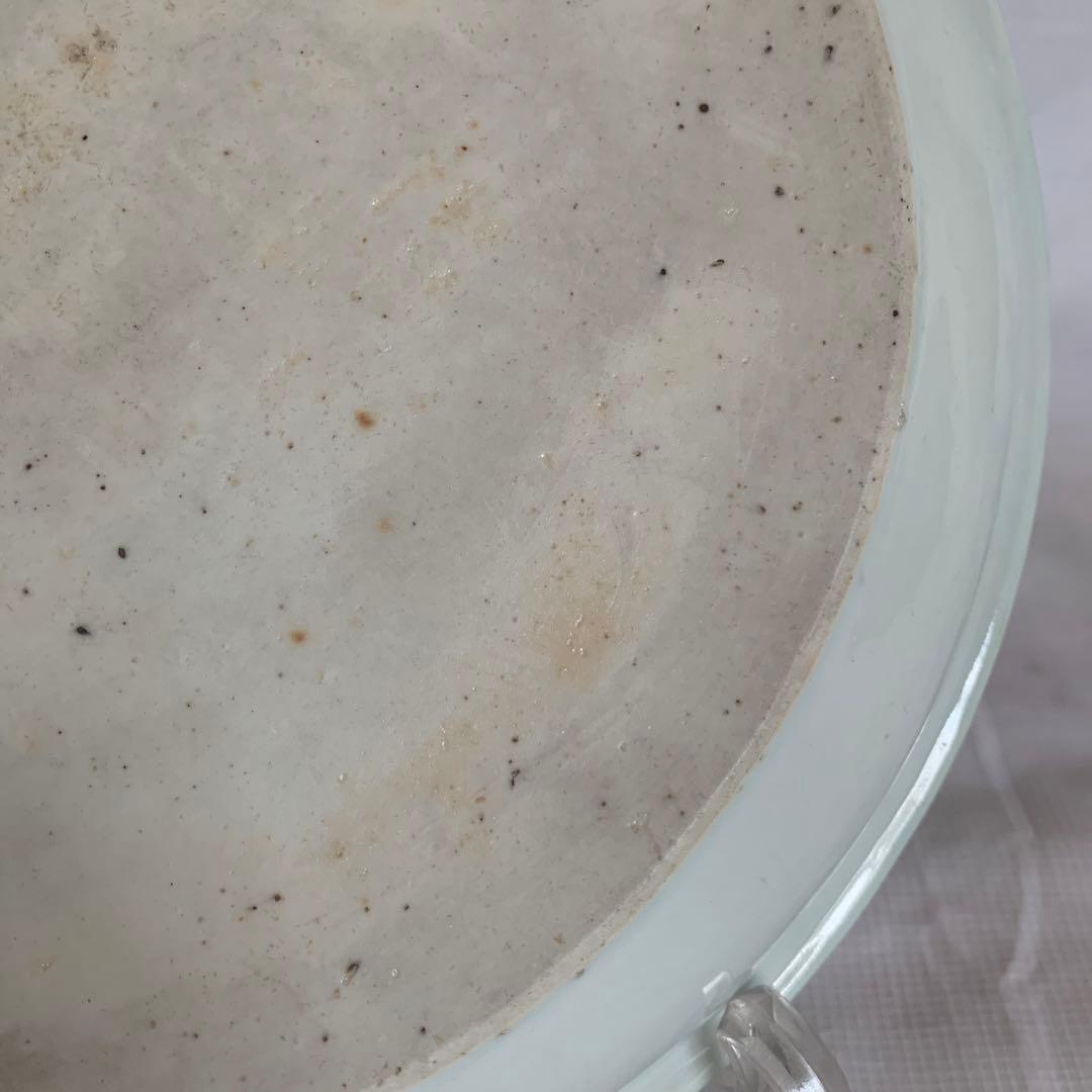 染付鉢 清朝期 山水閣楼 25cm 唐物 青花皿