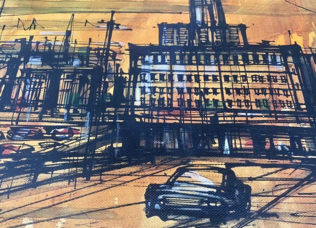 1967年　T.TOMIYA 頓宮隆輔　8号『風景画』/画寸46cm×38cm/