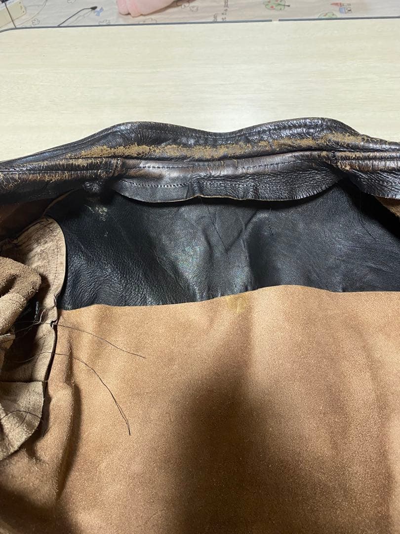 ヴィンテージホースハイド　シングルライダースジャケット