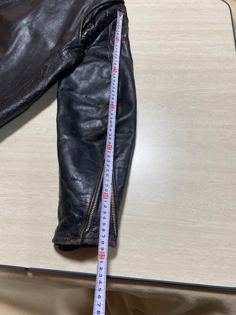 ヴィンテージホースハイド　シングルライダースジャケット