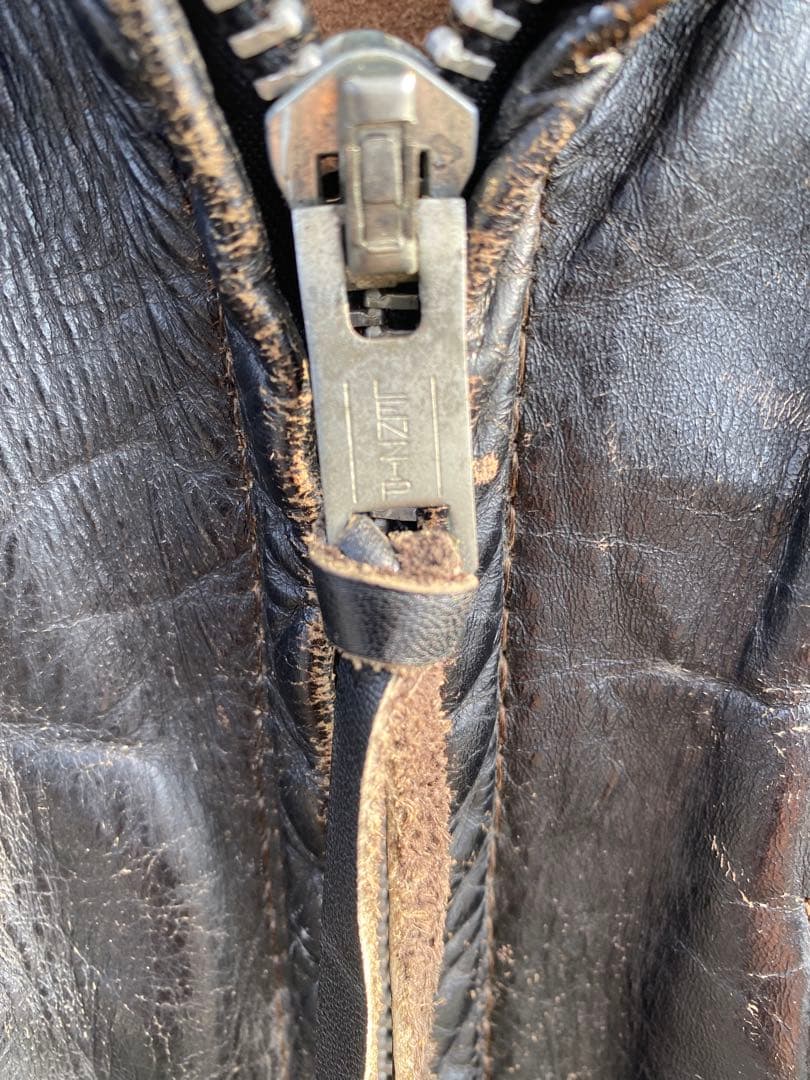 ヴィンテージホースハイド　シングルライダースジャケット