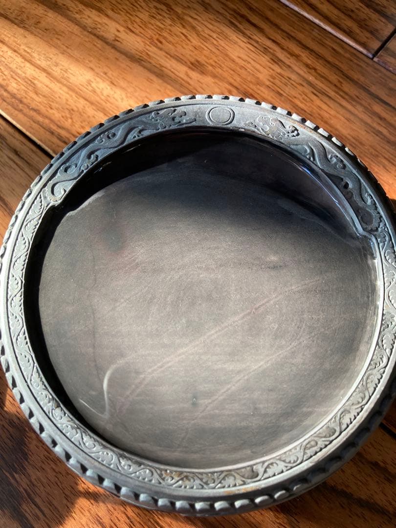 中国硯　端渓硯　端渓　火捺　太鼓硯 水厳　水岩　文房四宝