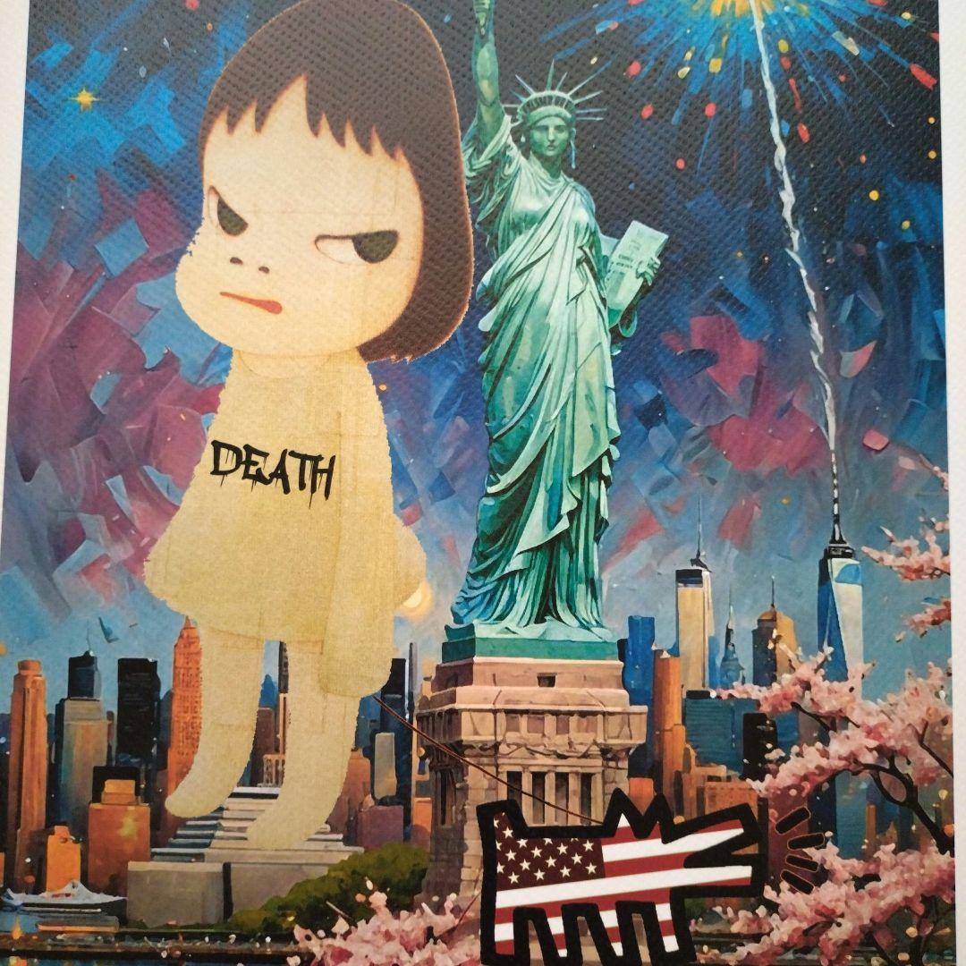 death nyc 世界限定100枚　奈良美智　キースヘリング　自由の女神