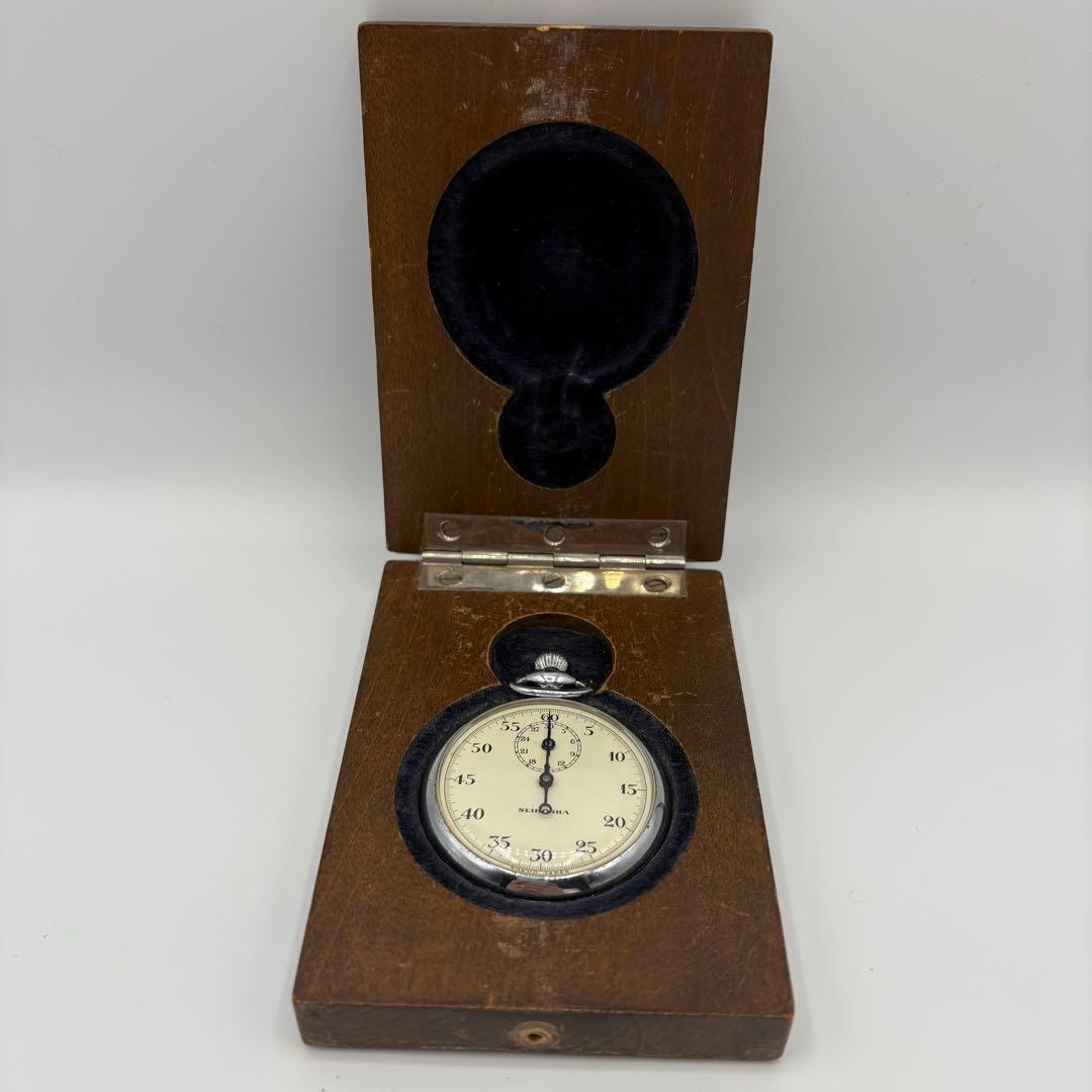 精工舎　電話監査用　測秒器　ストップウォッチ