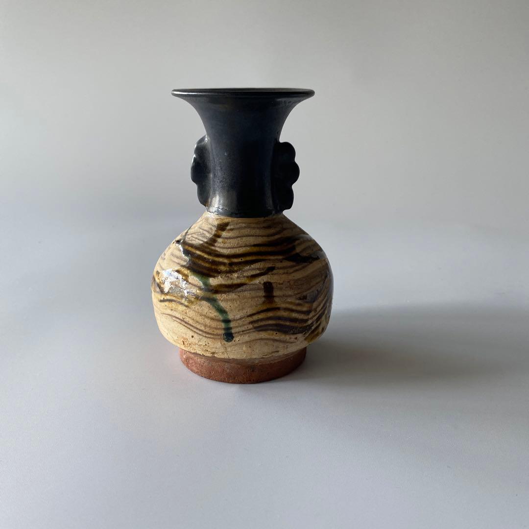 古唐津 唐津焼 岸岳系 花瓶 花器 花入れ 仏花瓶