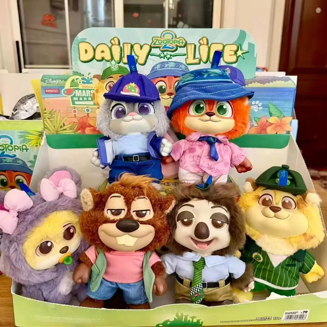 ズートピア Zootopia 都市住民シリーズ ぬいぐるみブラインドボックス