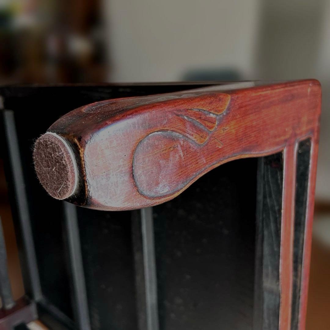 たのメル便　1950年代昭和レトロ　紫檀　ダークブラウン座卓