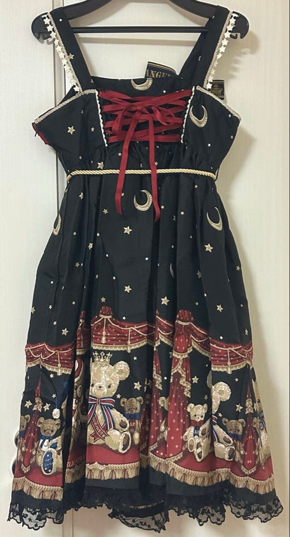 Dream Bearジャンパースカート　クロ　クリスマス　テディベア