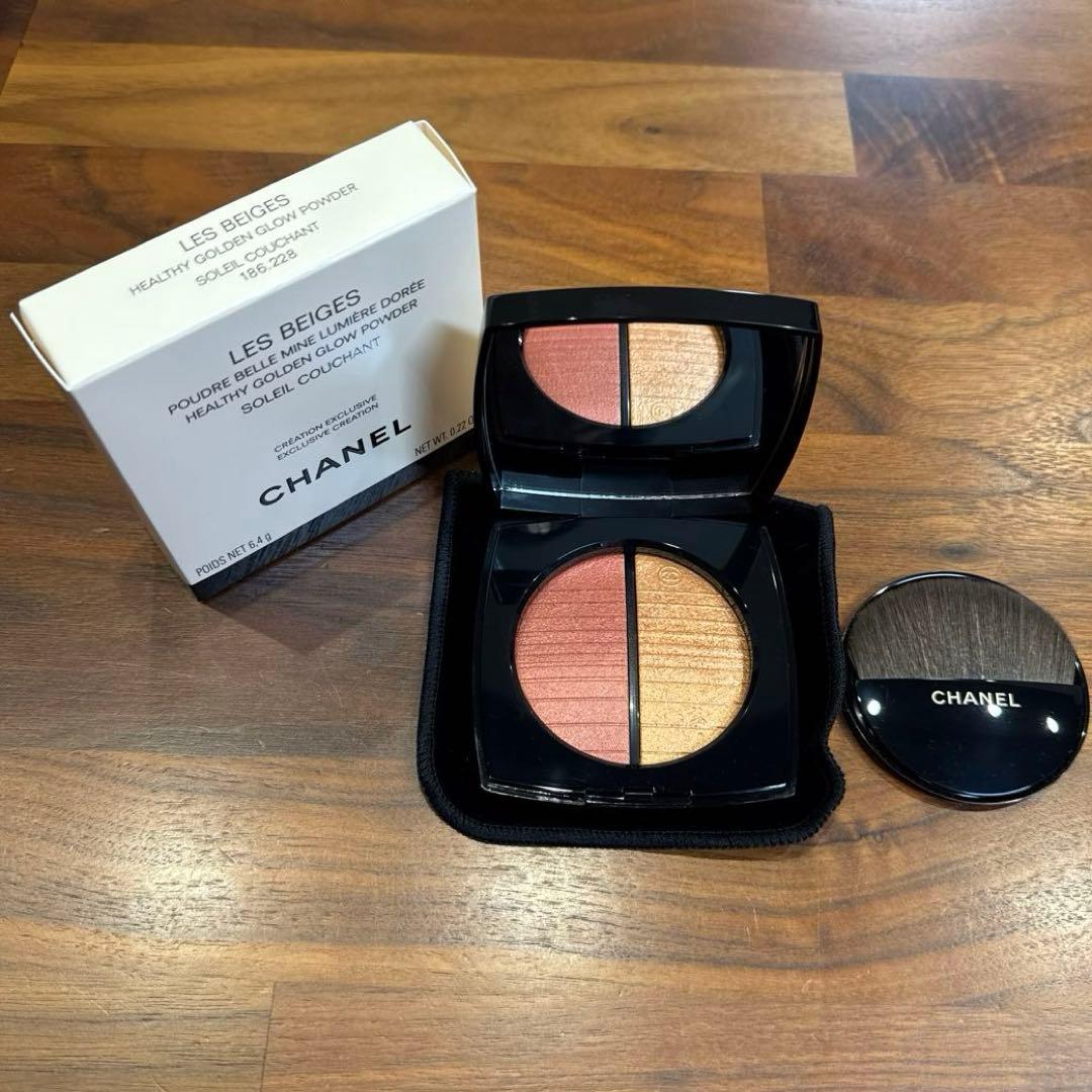シャネル レベージュ ヘルシー ゴールデン グロウパウダー ソレイユクーシャン