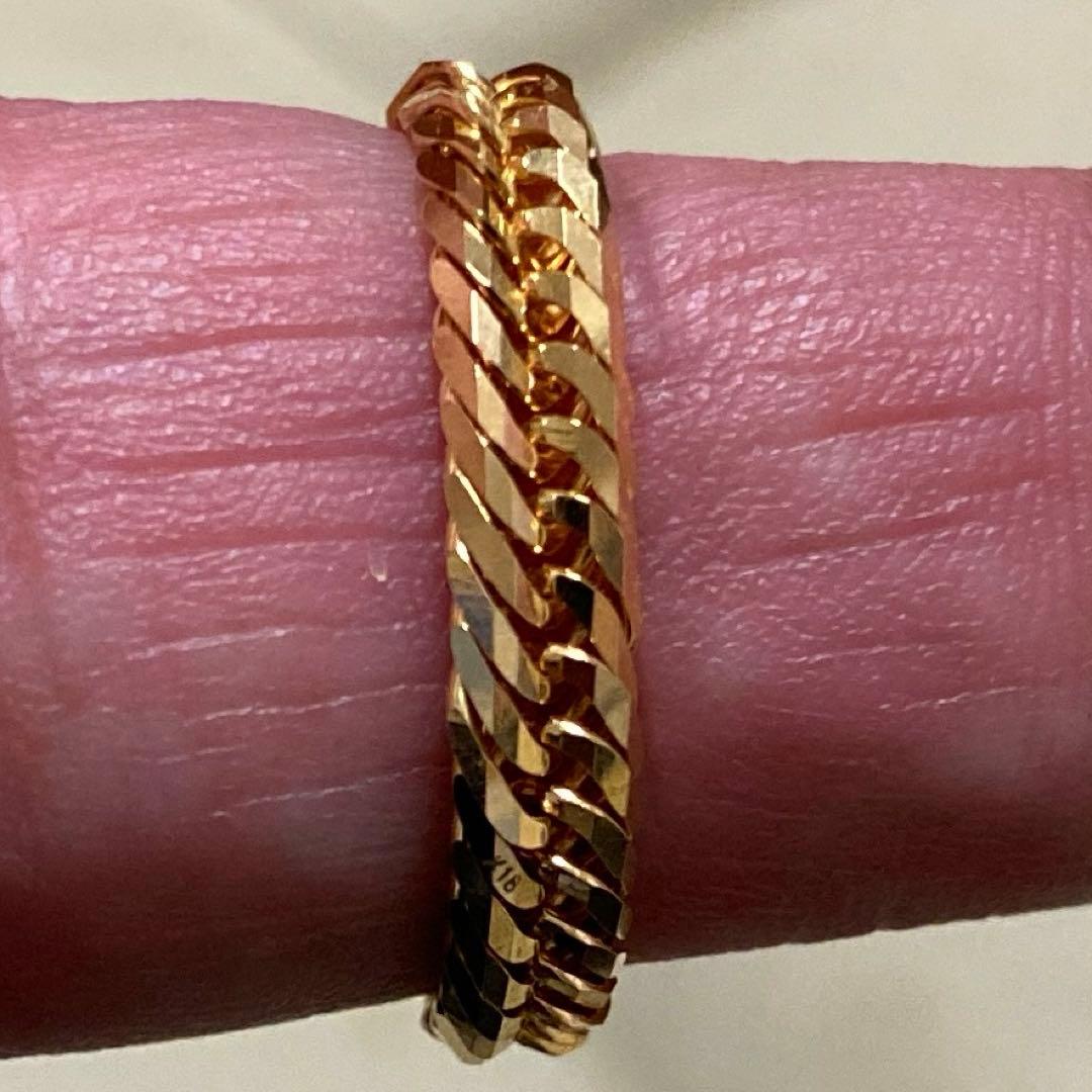 K18喜平　リング3.2g 新品未使用品　男女兼用　トリプル2面喜平