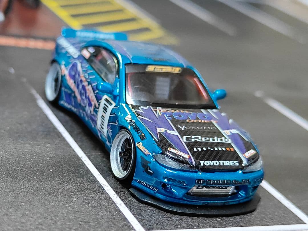MINIGT トミカ改造 日産 S15 シルビア ドリ車☆ D1ホットウィール