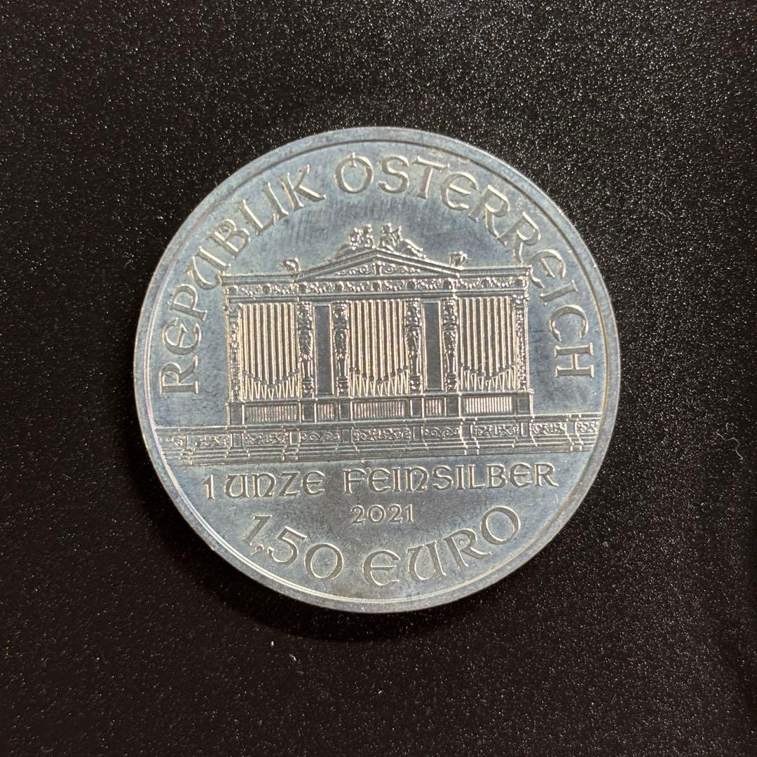 2021年　1オンス　銀貨　オーストリア　フィルハーモニー　ケース付き