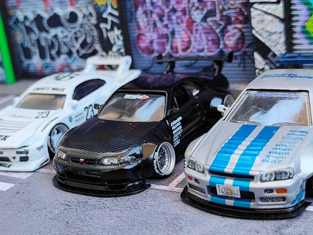 ホットウィールカスタム 日産 R33 GTR フルエアロ ☆深リム☆トミカ改造