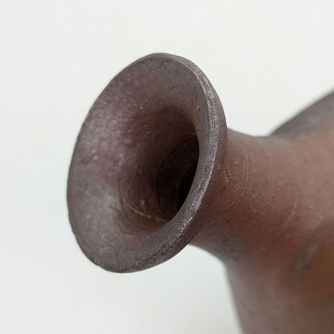 人間国宝 藤原雄 備前焼 徳利 用心箱合布 とっくり 酒器 食器 一輪挿し花入