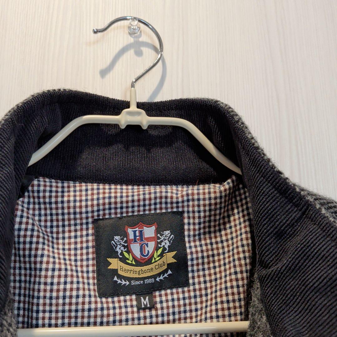 ヘリンボーンクラブ　ハリスツイードジャケット