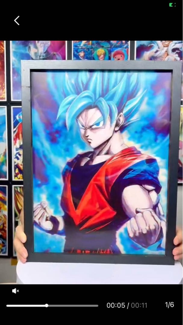 ドラゴンボール 孫悟空 アートフレーム 壁掛け3D絵 1点