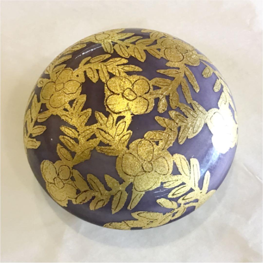 【茶道具】金襴手香合 小野珀子作