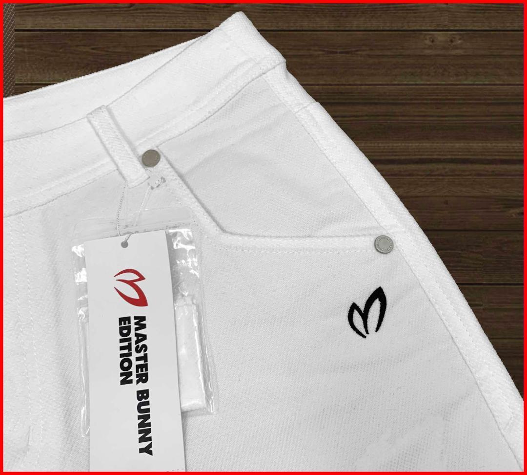 【新品】マスターバニーゴルフパンツ暖ハイパワーストレッチ5ポケット白L2 11号
