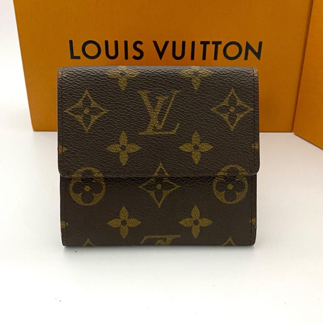 訳あり未使用品　ルイヴィトン　モノグラム　エリーズ　折り財布　wホック