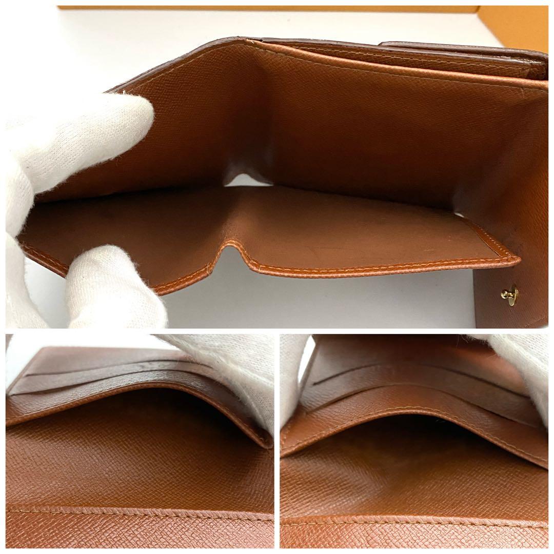 訳あり未使用品　ルイヴィトン　モノグラム　エリーズ　折り財布　wホック