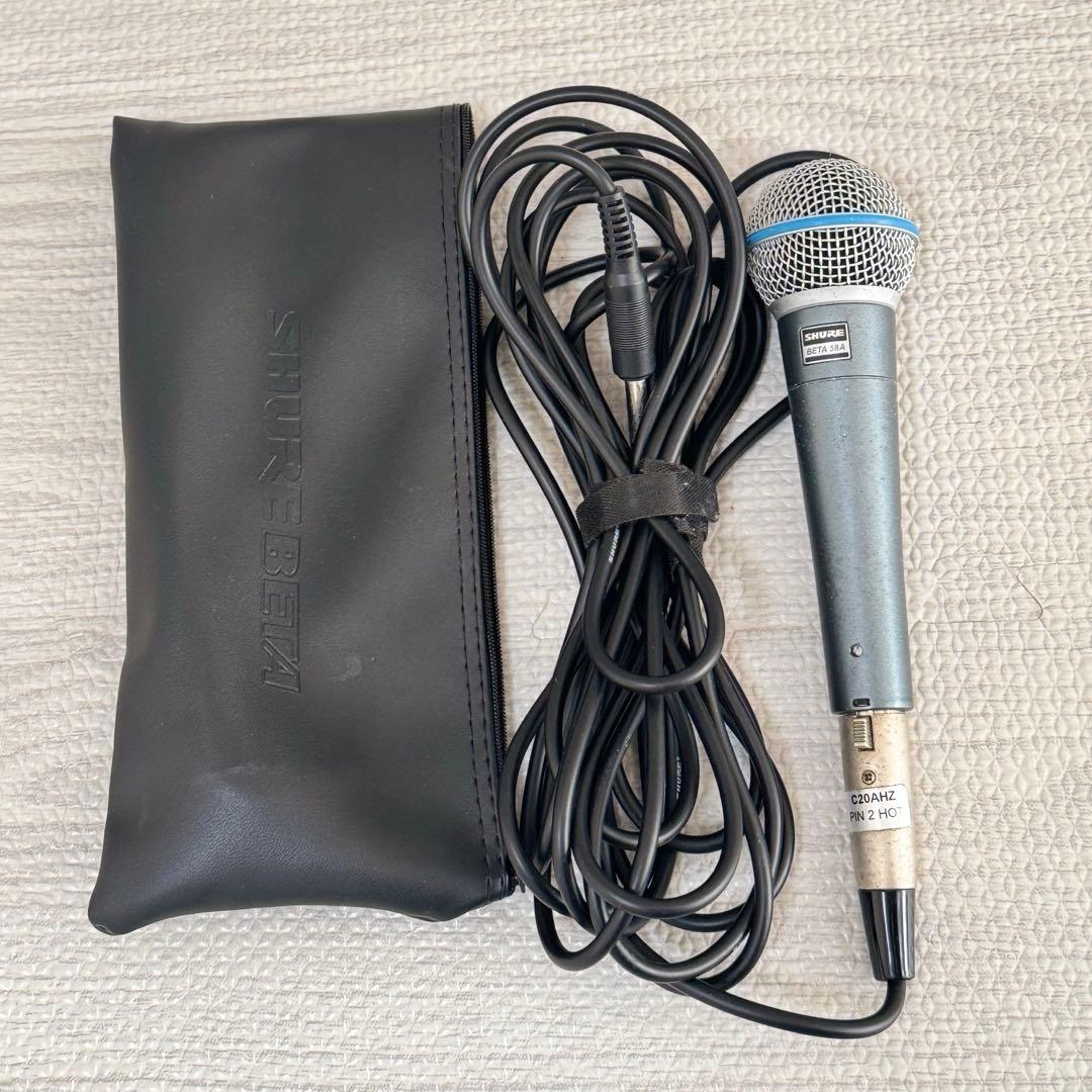 便利セット★お値下可SHURE BETA58A C20AHZボーカルマイクセット