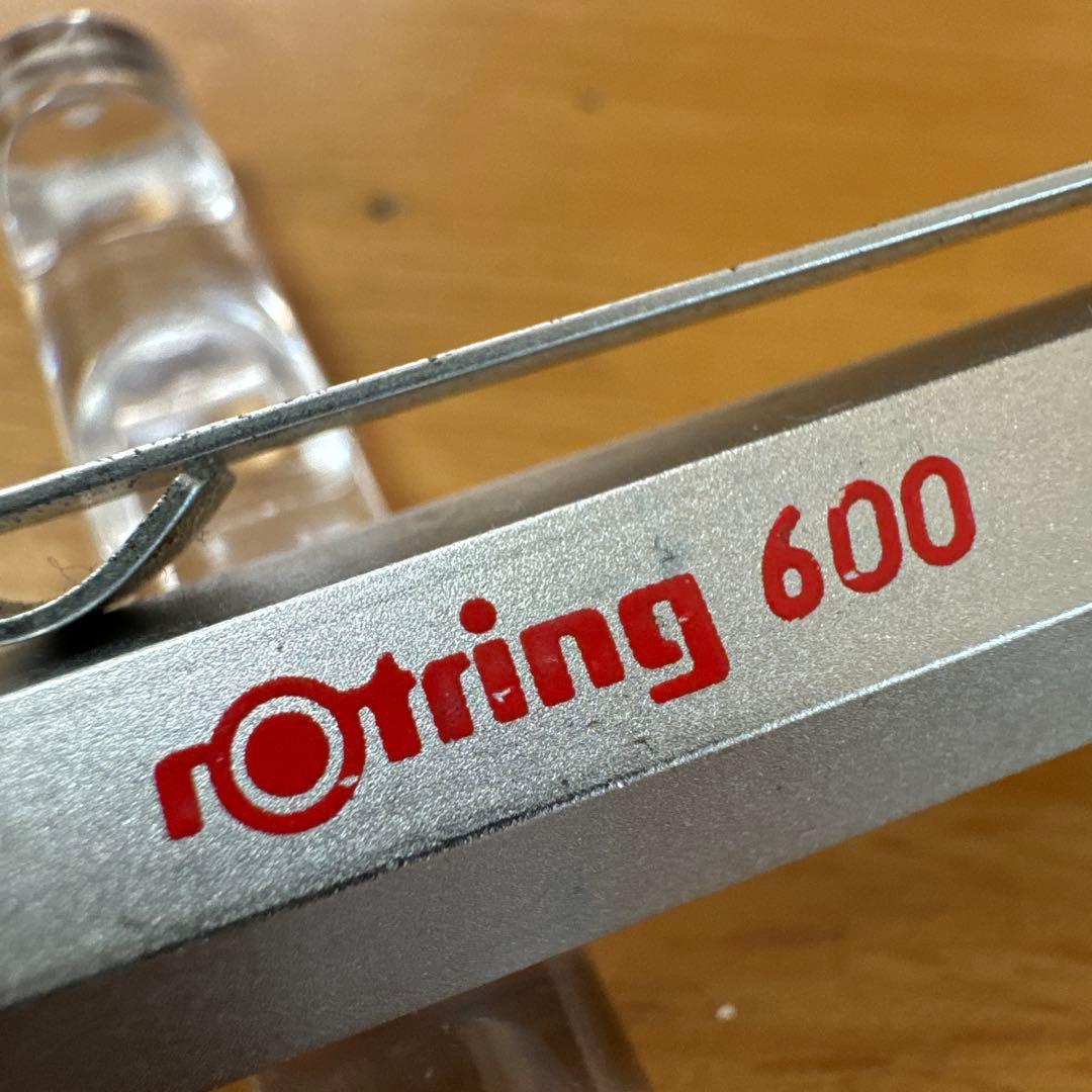 貴重 廃盤 Rotring ロットリング 600 万年筆 シルバー EF