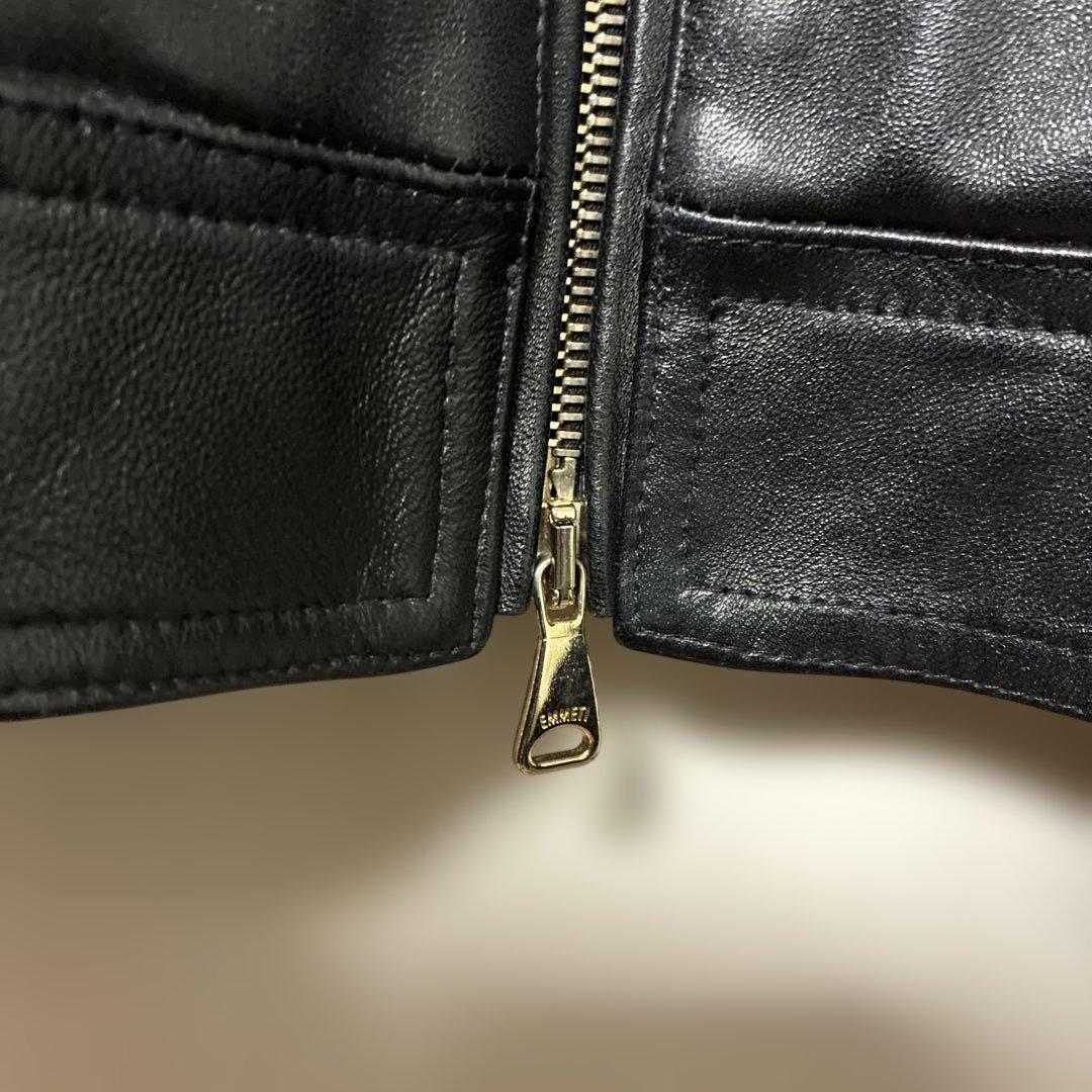 ゆ*き様 EMMETI di Franco ブラック レザージャケット