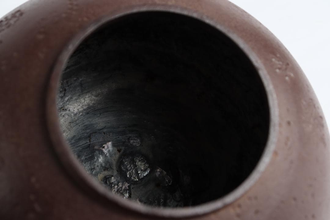 メ*2様 釜師 佐藤浄清 雪輪地紋 七宝形耳付 笠釜 茶釜 共箱