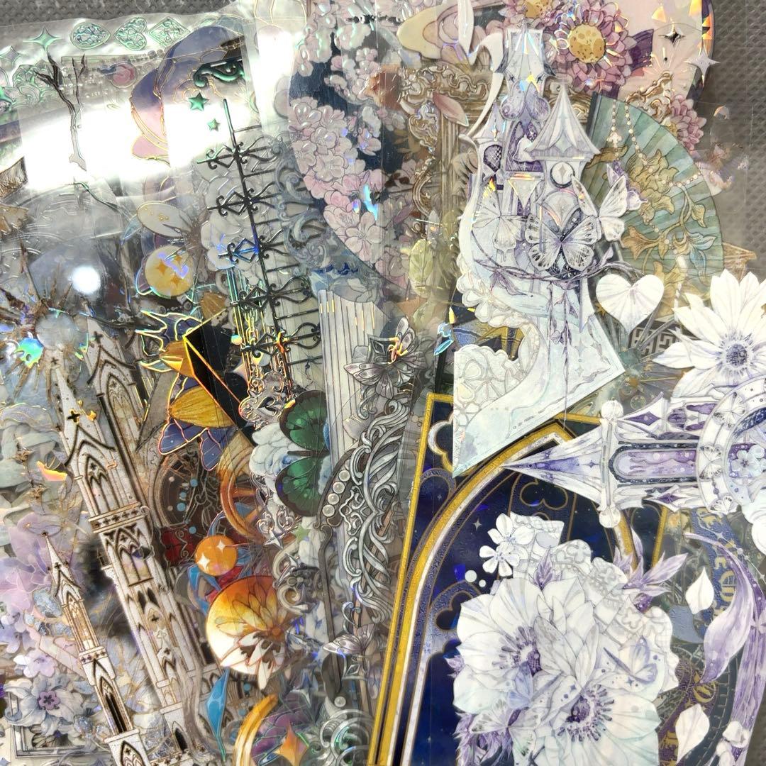 【同梱価格700円】　コラージュ素材　海外マステ　装飾テープ　55種　PET①