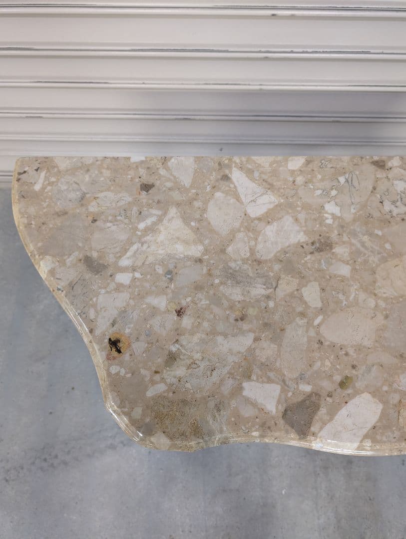 【送料込み】アンティークヨーロピアン コンソールテーブル 大理石調天板