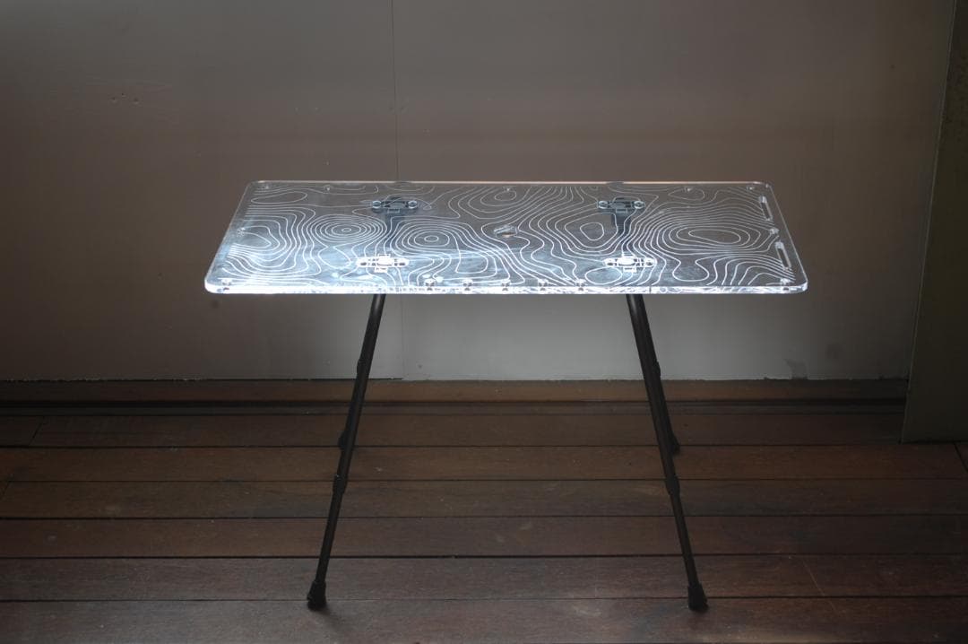 22000円→アウトレットSALE！アクリルキャンプテーブル80ｘ40ｃｍ