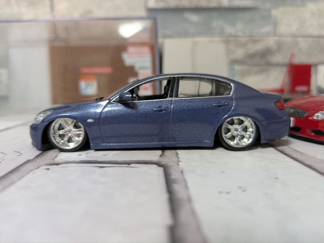 1/43 V36スカイライン クーペ+セダン+ジオラマケース 改造ミニカー