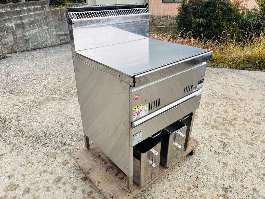 L93★マルゼン★LPガス 2槽ガスフライヤー MGF-C13WK 業務用 中古
