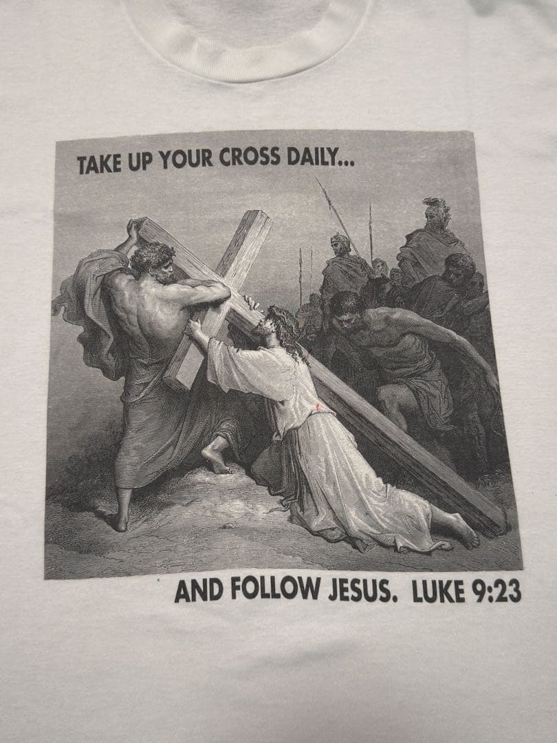 希少90sジーザス キリストアートフォト ヴィンテージTシャツXXL レア当時物